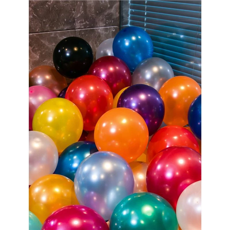 儿童珠光加厚气球周岁生日快乐派对装饰场景布置活动汽球彩色多款