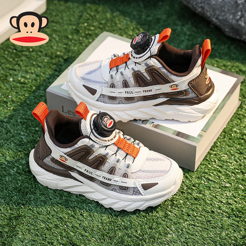 大嘴猴儿童鞋男童6-12岁运动鞋春季鞋子网面透气中大童男孩跑步鞋