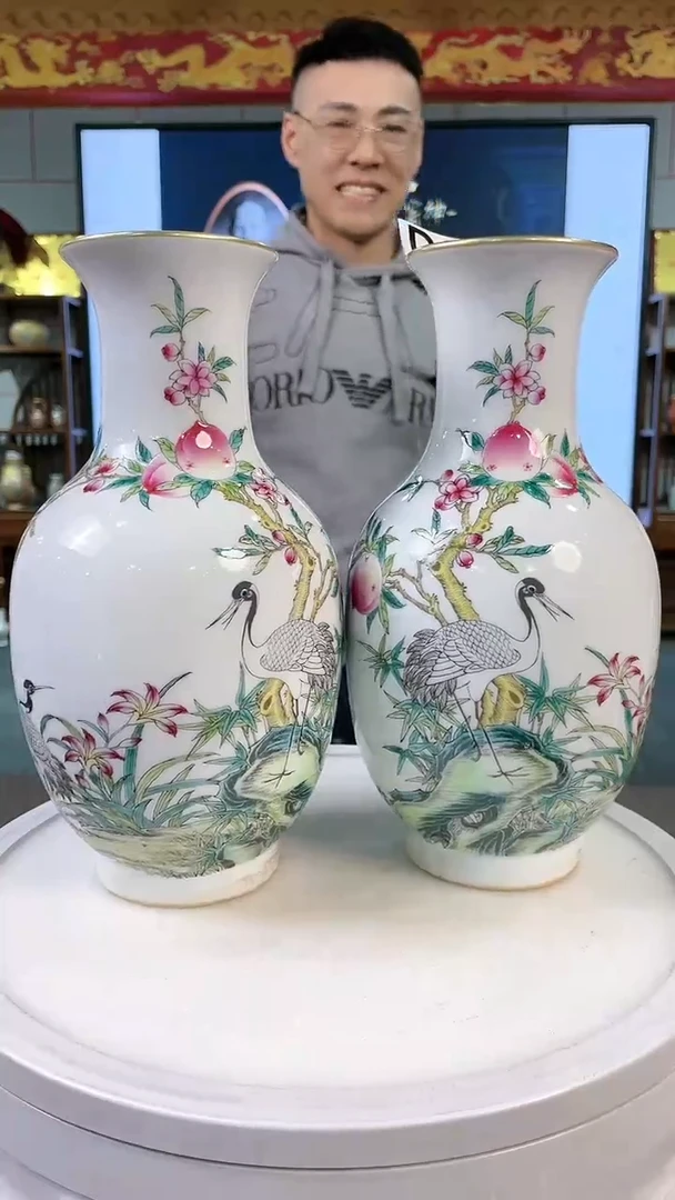 【闪购商品】瓷瓶陶瓷D619一对