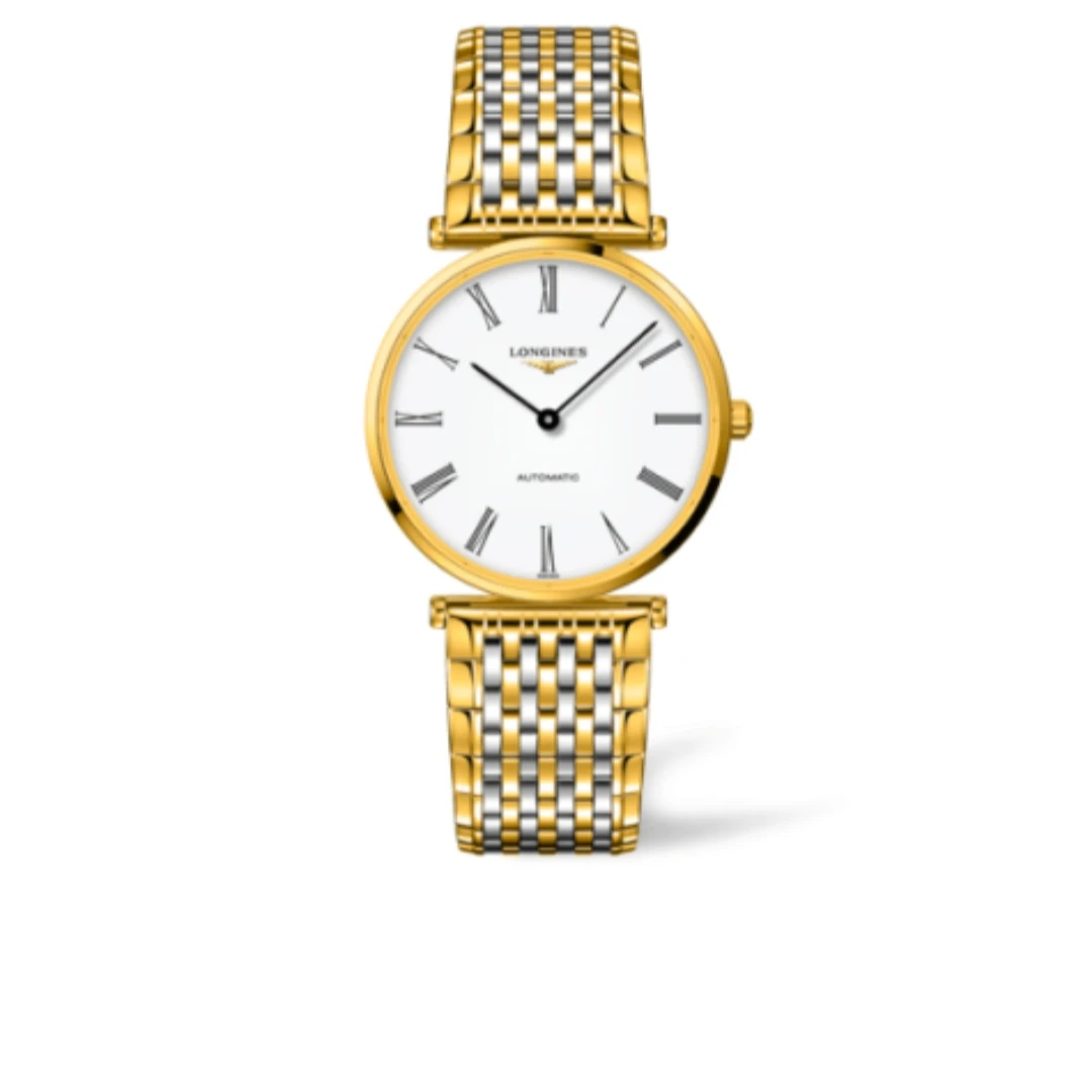 99新 Longines/浪琴 优雅系列L4.908.2.11.7表经36自动机械腕表