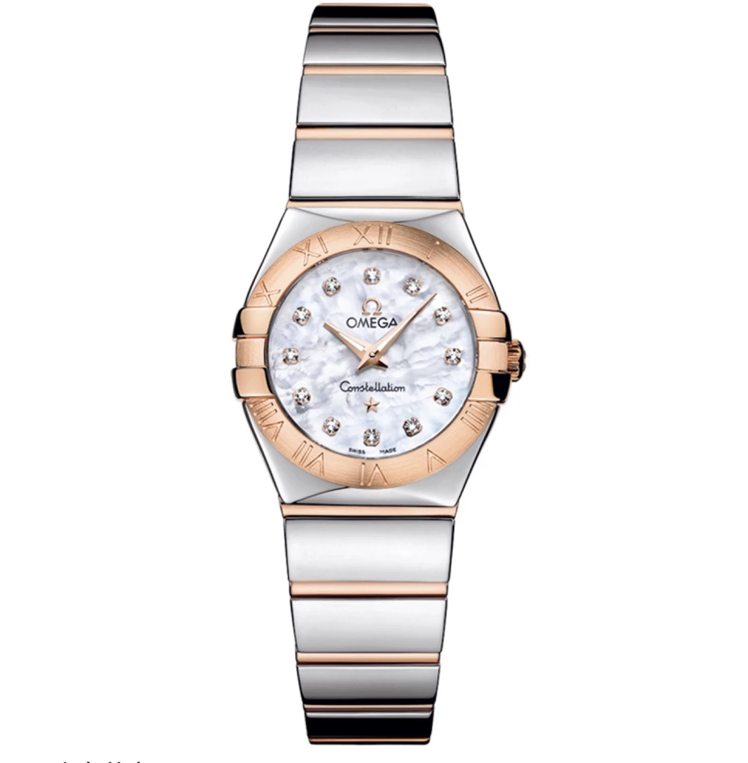 99新 Omega/欧米茄 星座女生石英24mm123.20.24.60.55.002气质