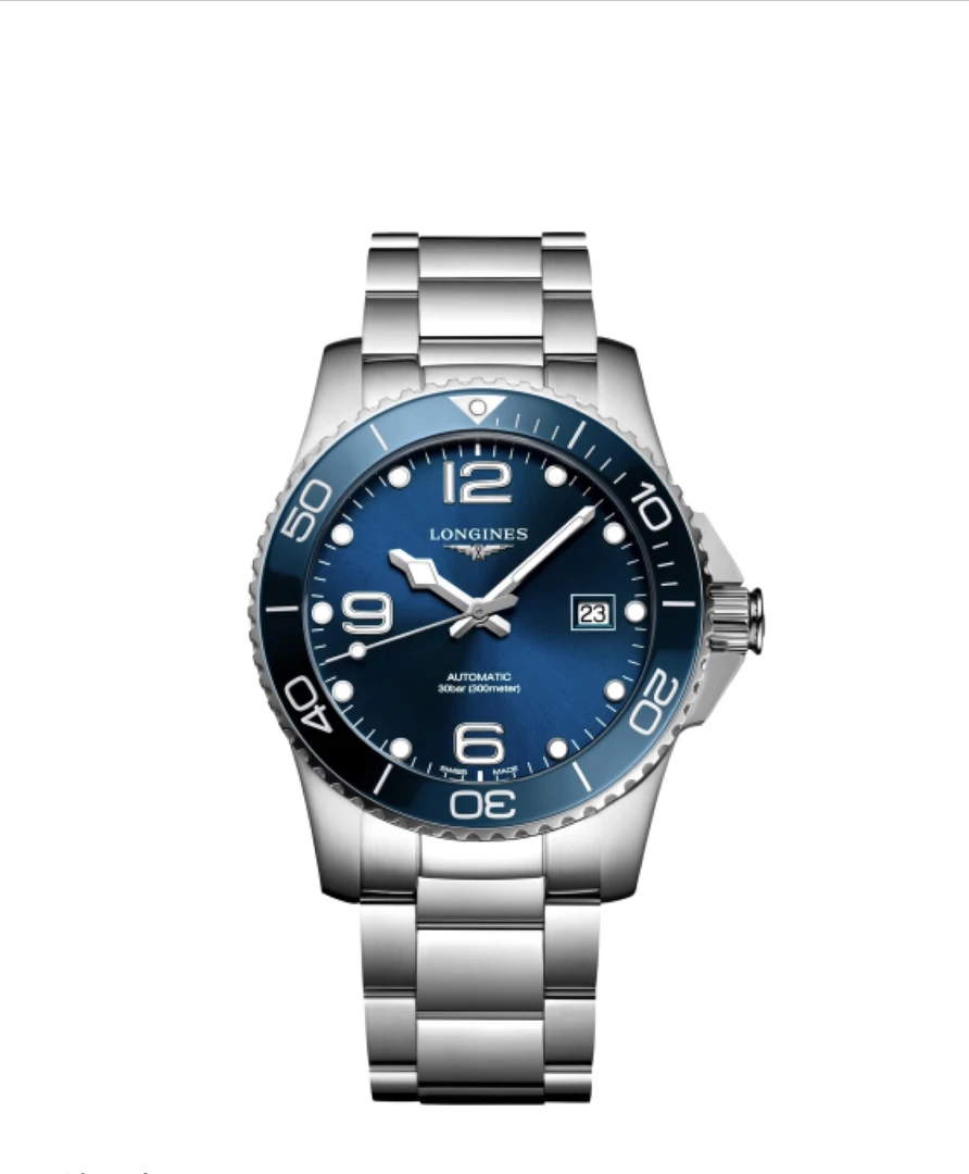 99新 Longines/浪琴 康卡斯L3.781.4.96.6表径41自动机械男表