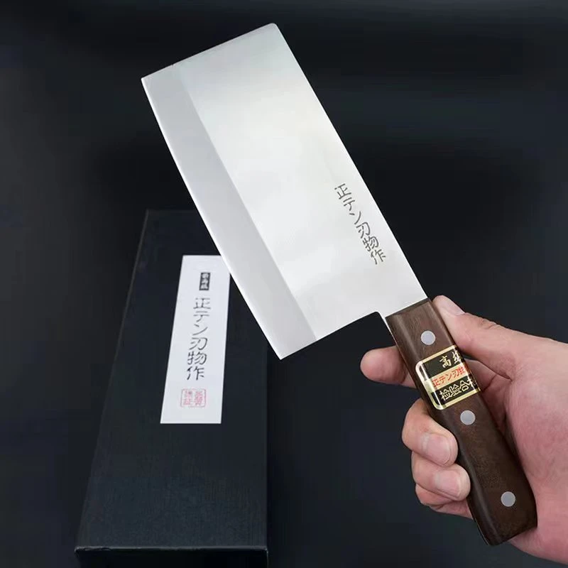 【原装进口】日本松田诚一作 V金特钢 厨刀 全V型刃口锻打菜刀