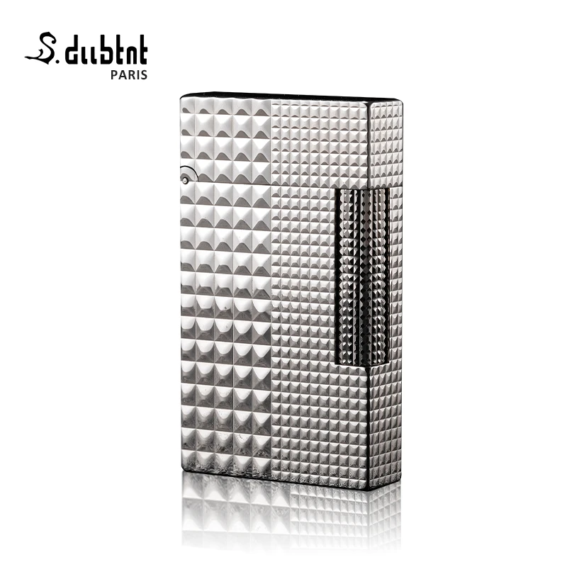 法国都柏特大小方格朗声打火机正品砂轮式网红个性男士打火机高档