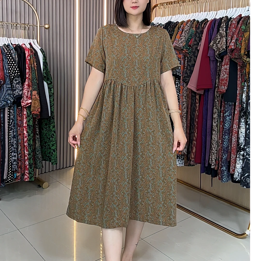 韩版修身宠粉福利宽松遮肉气质连衣裙