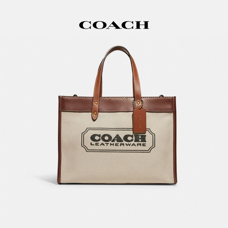 COACH/蔻驰 女士时尚都市百搭通勤COACH徽章30号户外托特包