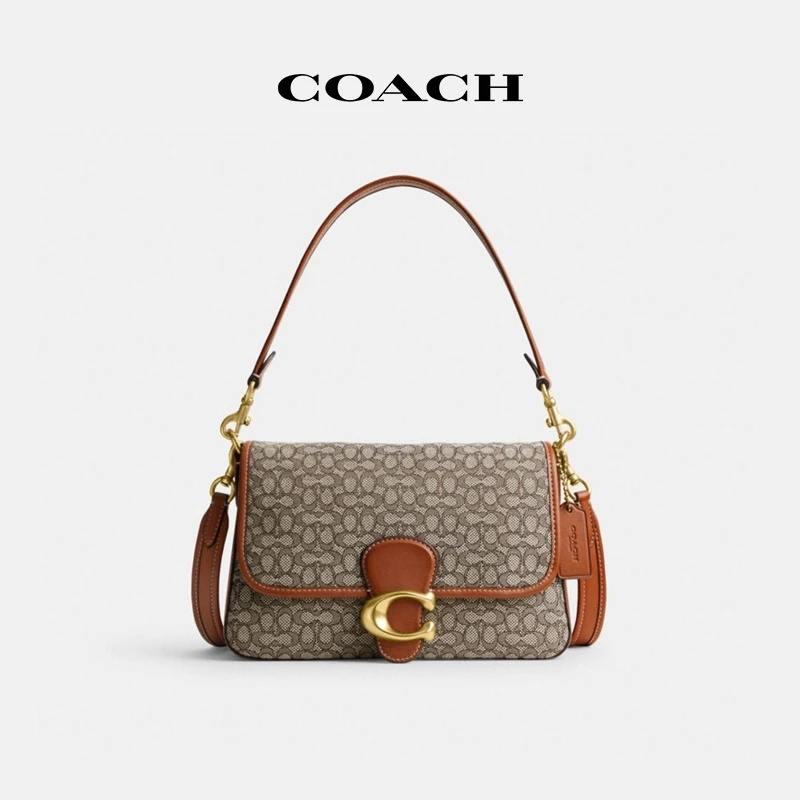 COACH/蔻驰 女士迷你经典标志织物SOFT TABBY单肩包