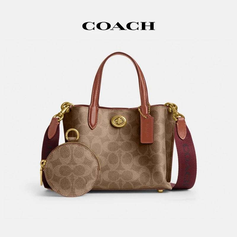COACH/蔻驰 女士轻奢时尚经典标志WILLOW 18号托特包单肩包