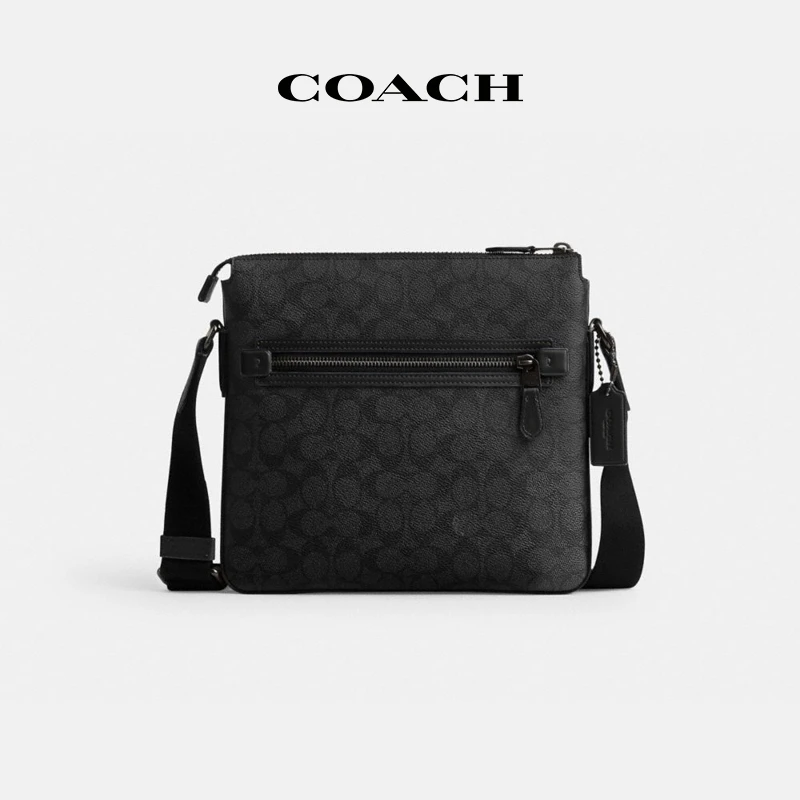 【新品】COACH/蔻驰 男士商务时尚经典标志GOTHAM丹宁公文包
