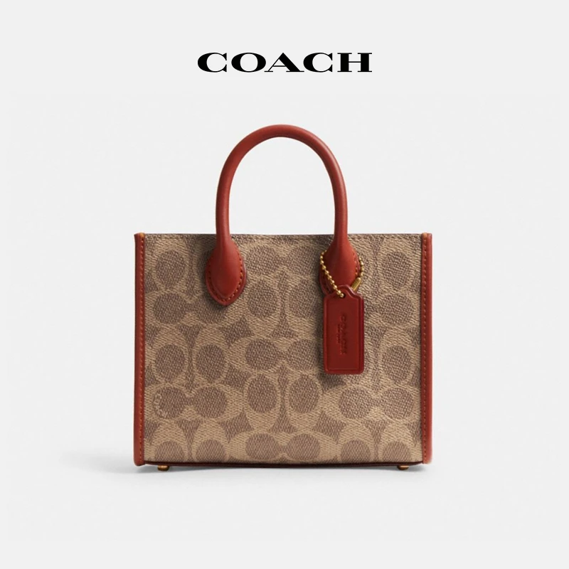 【甜甜逛美国】COACH/蔻驰 经典标志帆布ACE 17号托特包