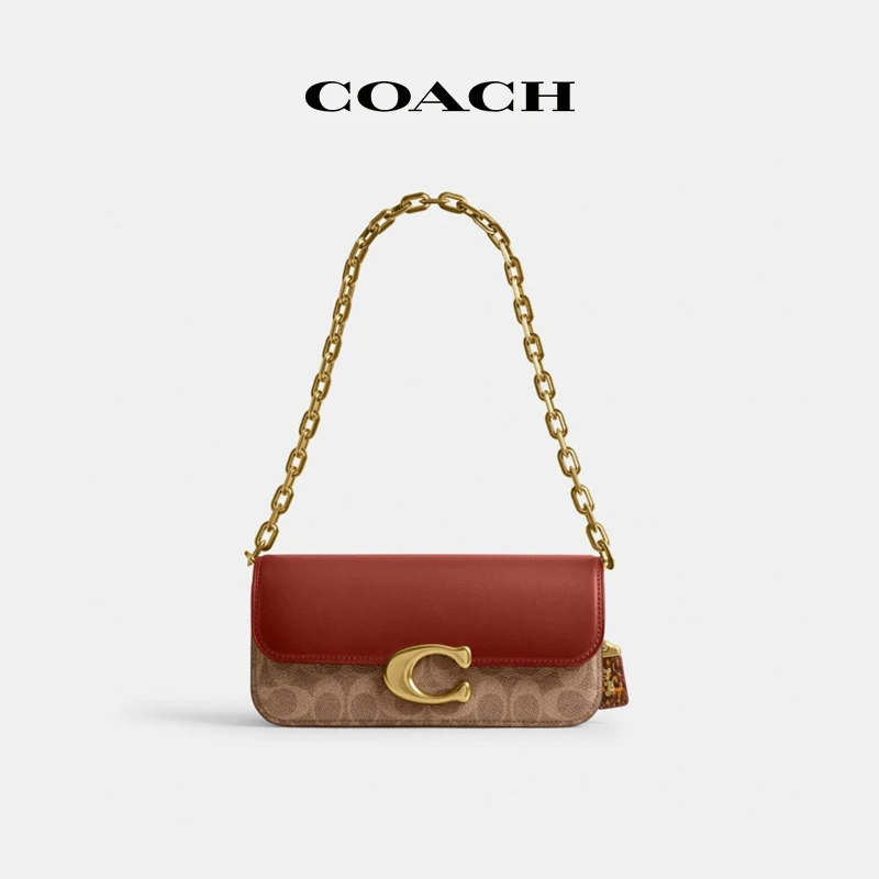 COACH/蔻驰 女士轻奢时尚百搭经典标志蛇皮革细节IDOL 23号手袋
