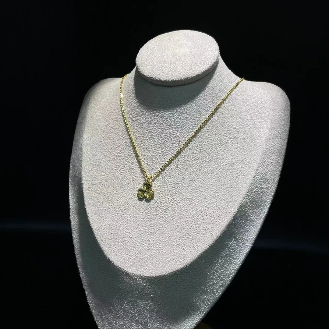 【金源珠宝】足金999.9 精致闪光小草黄金套链5.99