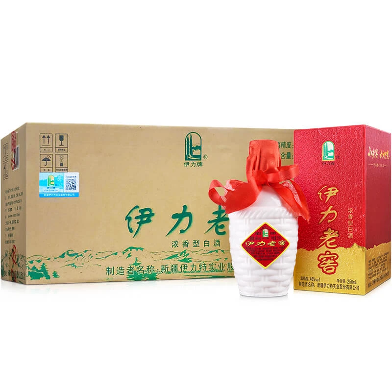 伊力特【标品】伊力老窖46度浓香白酒10瓶新疆酒46度250ml