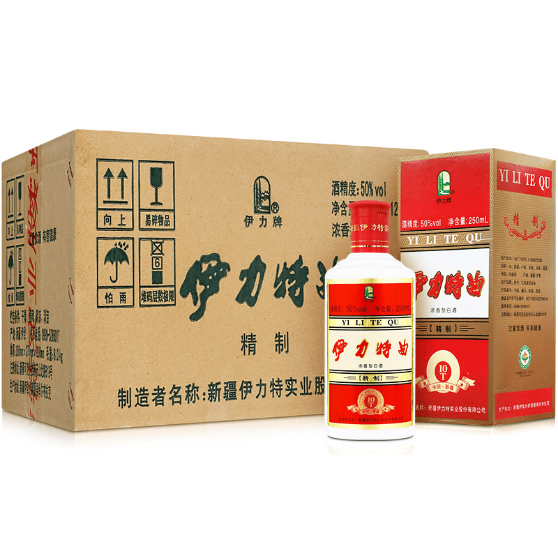 伊力特【双11】伊力特曲小精制整箱装12瓶纯粮50度250ml