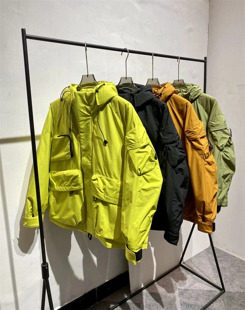 原创设计师山系工装羽绒服男宽松休闲白鸭绒保暖冲锋衣外套8829