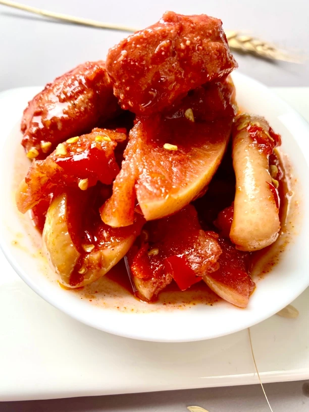 柒姑妈柒姑妈农家腐乳汤汁泡柚子皮净含量260g一罐