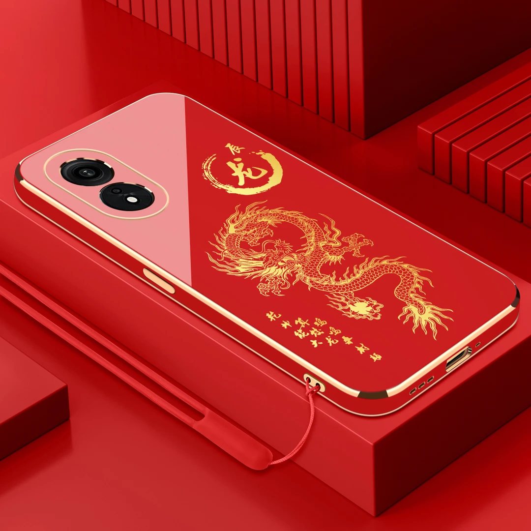 oppoa1pro电镀手机壳十二生肖直边国潮硅胶全包软壳防摔保护套