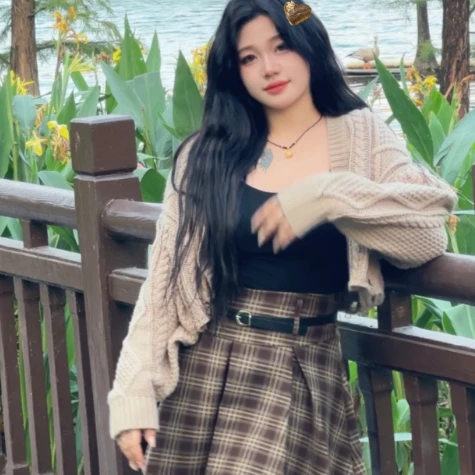 【小琳微胖女装】显瘦秋冬秋季短款学院风韩版时尚格子百搭长袖套装