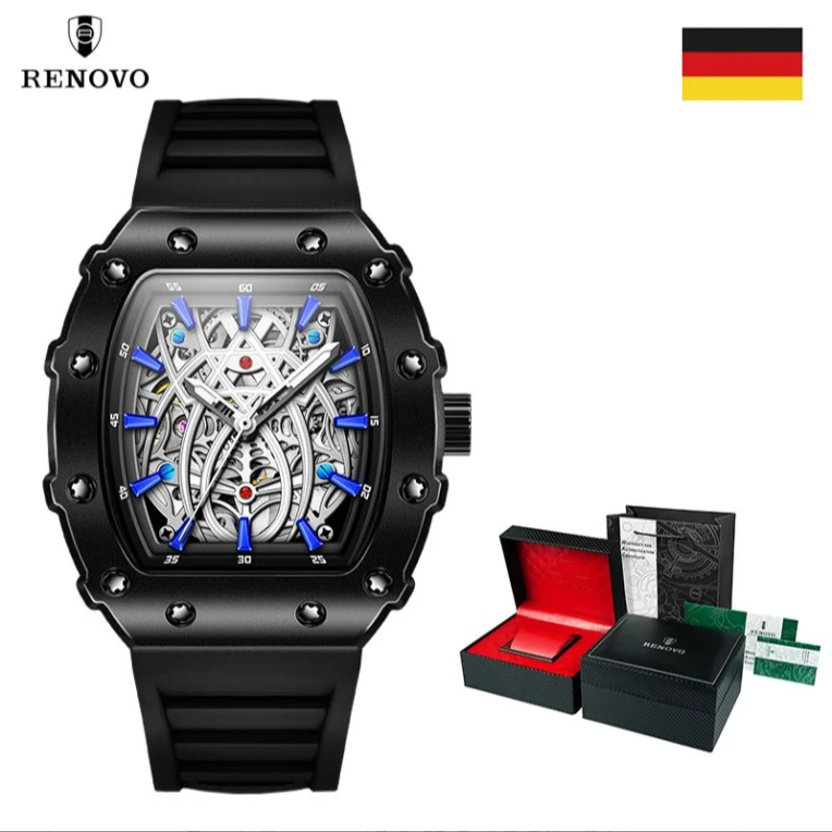 瑞士专柜正品酒桶形全自动镂空陀飞轮男士正宗机械手表时尚高档