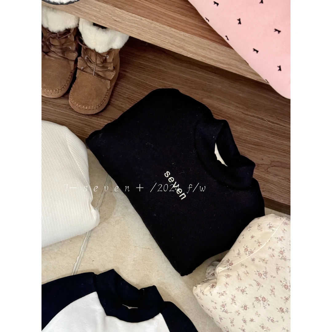 7Seven·冬~字母蚕丝打底衫8583