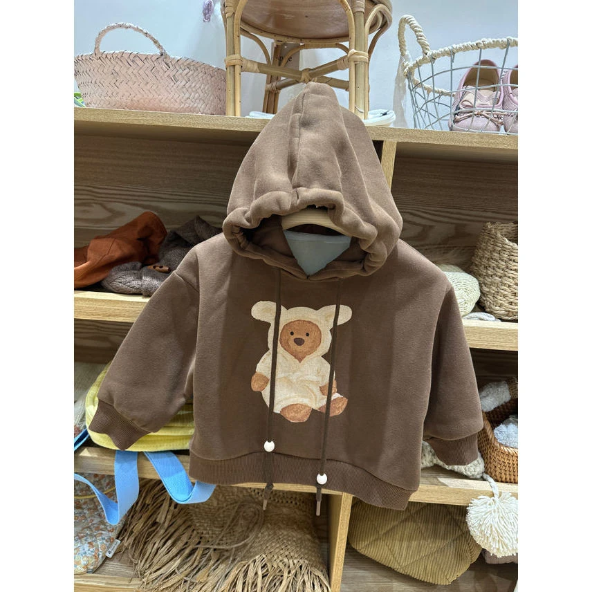 花儿三三·冬~小熊连帽卫衣8822