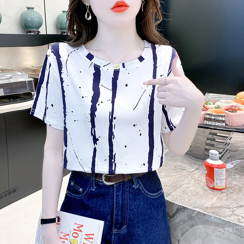 时尚短袖女小众设计感t恤女装欧货小衫宽松半袖减龄百搭显瘦上衣