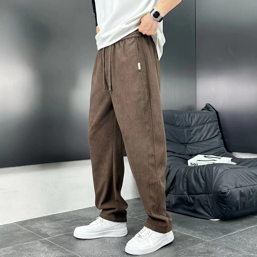 《弯刀裤》秋季雪尼尔休闲卫裤-3119