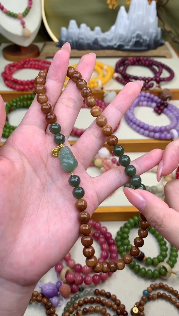 【闪购商品】白玉菩提吊坠新品双圈