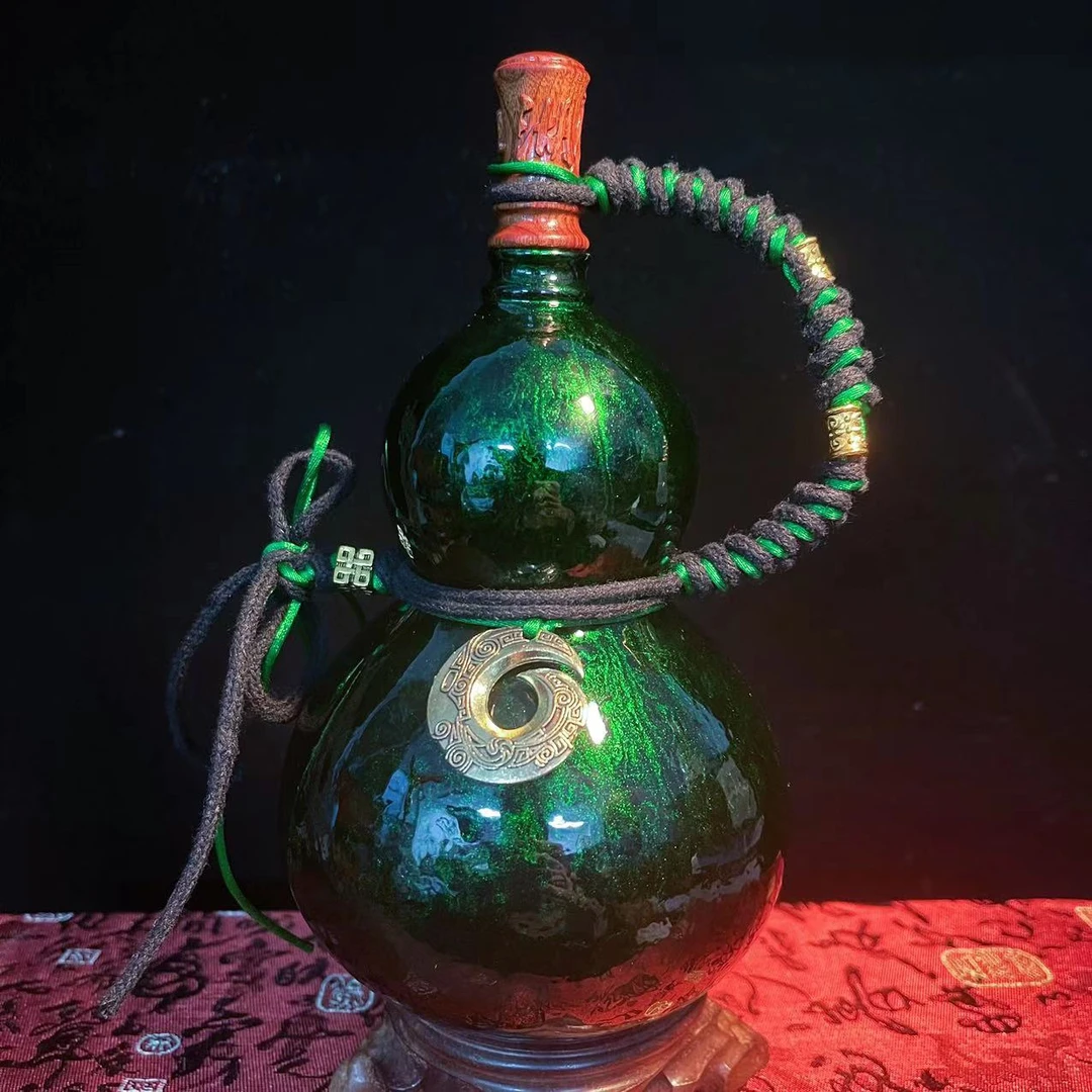 大漆高端酒葫芦文玩福禄摆件天然