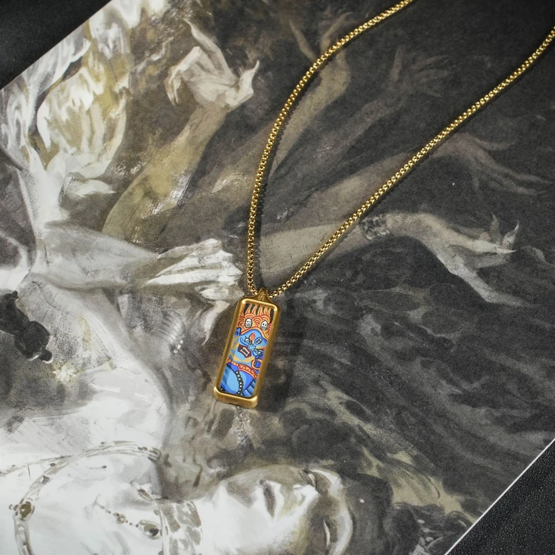 合金吊坠 【大黑天】吊坠-手绘-TK25-BK|BHE5