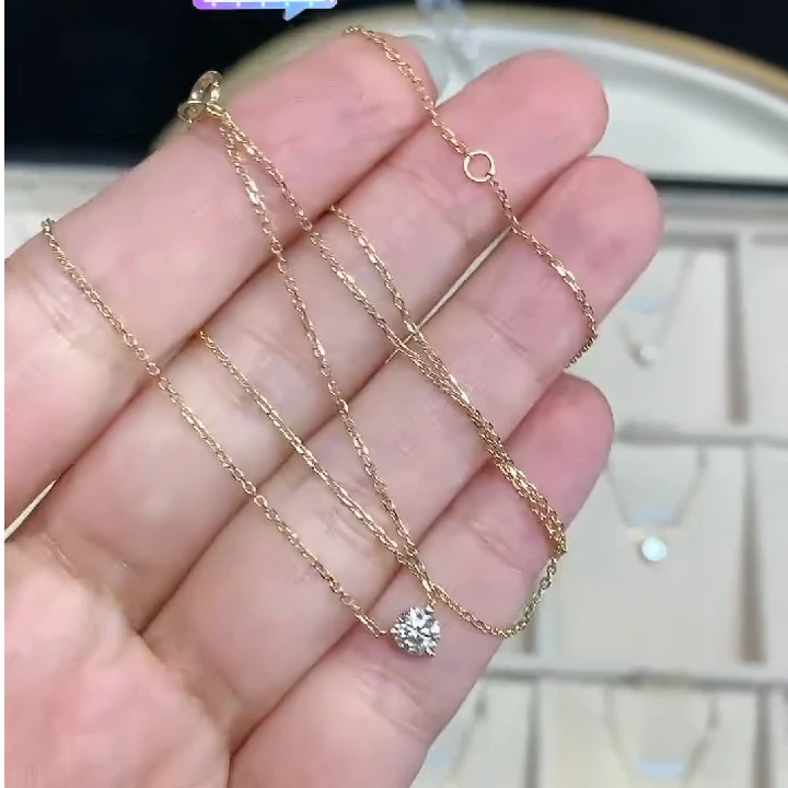 钻石项链-18K金-JAN63-BK|BZS2