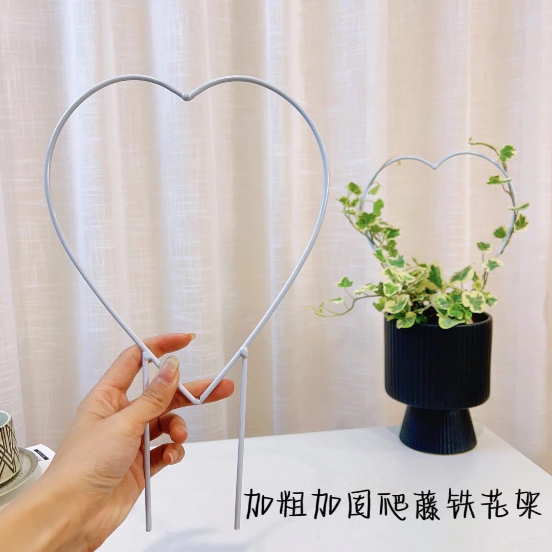 花架 加粗 加固雪莹花架绿萝绿植攀爬支架圆形心形山乌龟爬藤架子