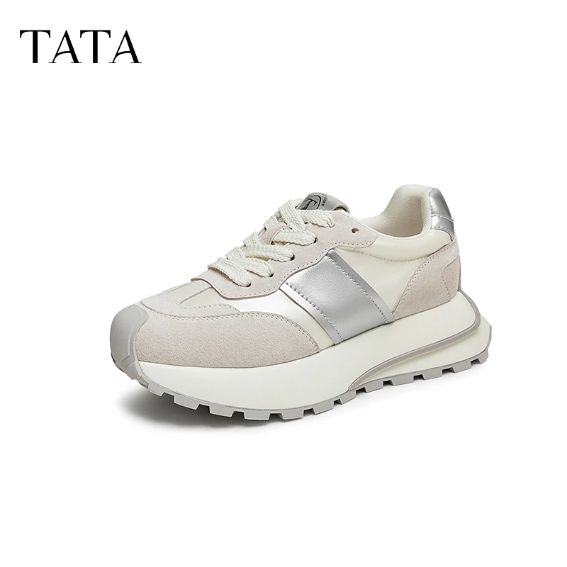 Tata他她厚底阿甘鞋女增高老爹鞋休闲运动鞋秋季新款WV801CM4