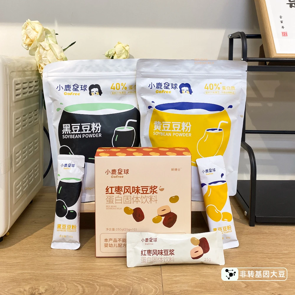 【全家福】断糖谷 小鹿星球 黄豆/黑豆/红枣豆浆粉