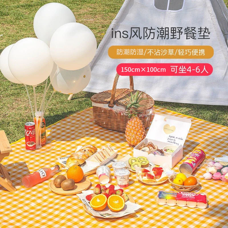 户外野餐垫防潮垫露营防潮防水野外可折叠野餐垫防滑便携耐磨携带