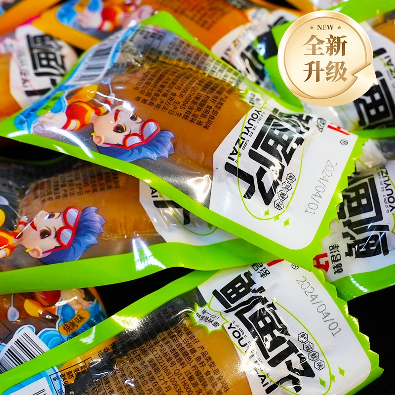 鲜香饱满嚼劲开袋即食Q弹劲道解馋深海美味鱿鱼仔500g（口味混发）