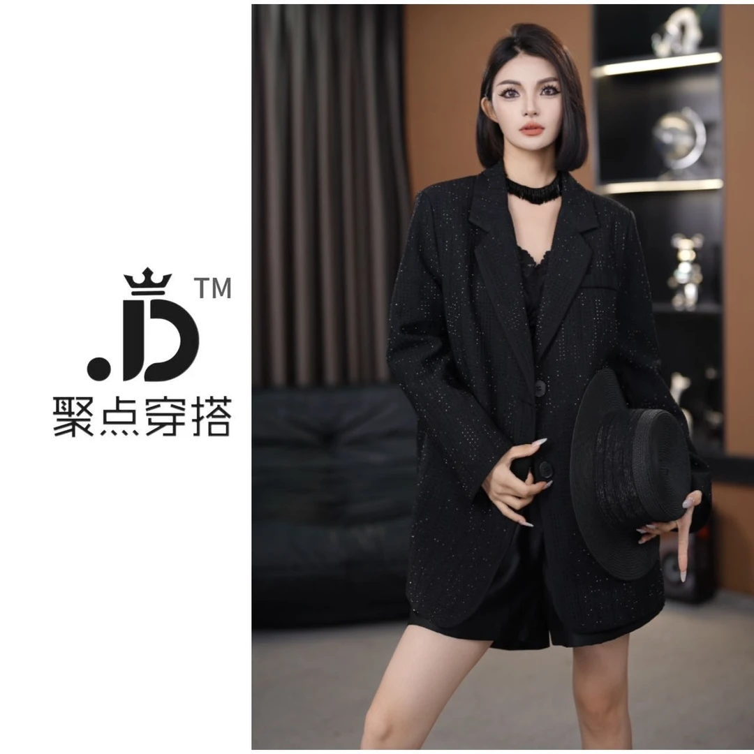 JUDIAN-【满天星河】冬季烫钻重工加绒小西装8jd817173