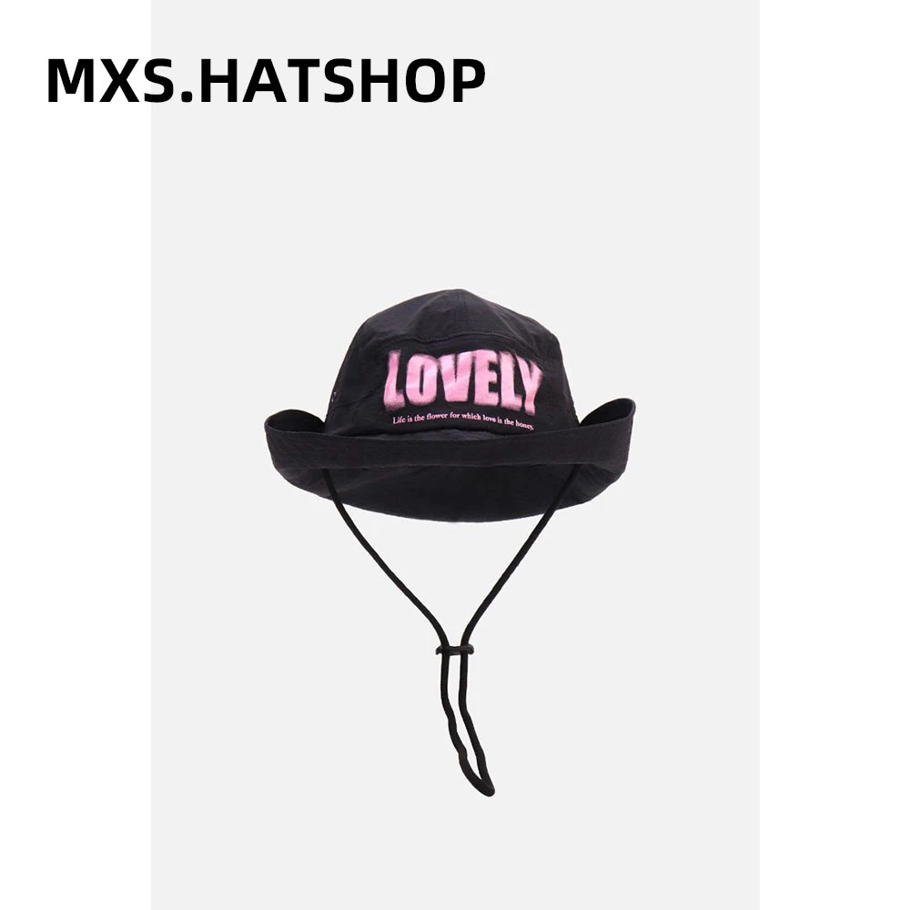 潮酷辣妹西部牛仔帽女渔夫帽春夏出游大檐遮阳帽户外登山露营帽女