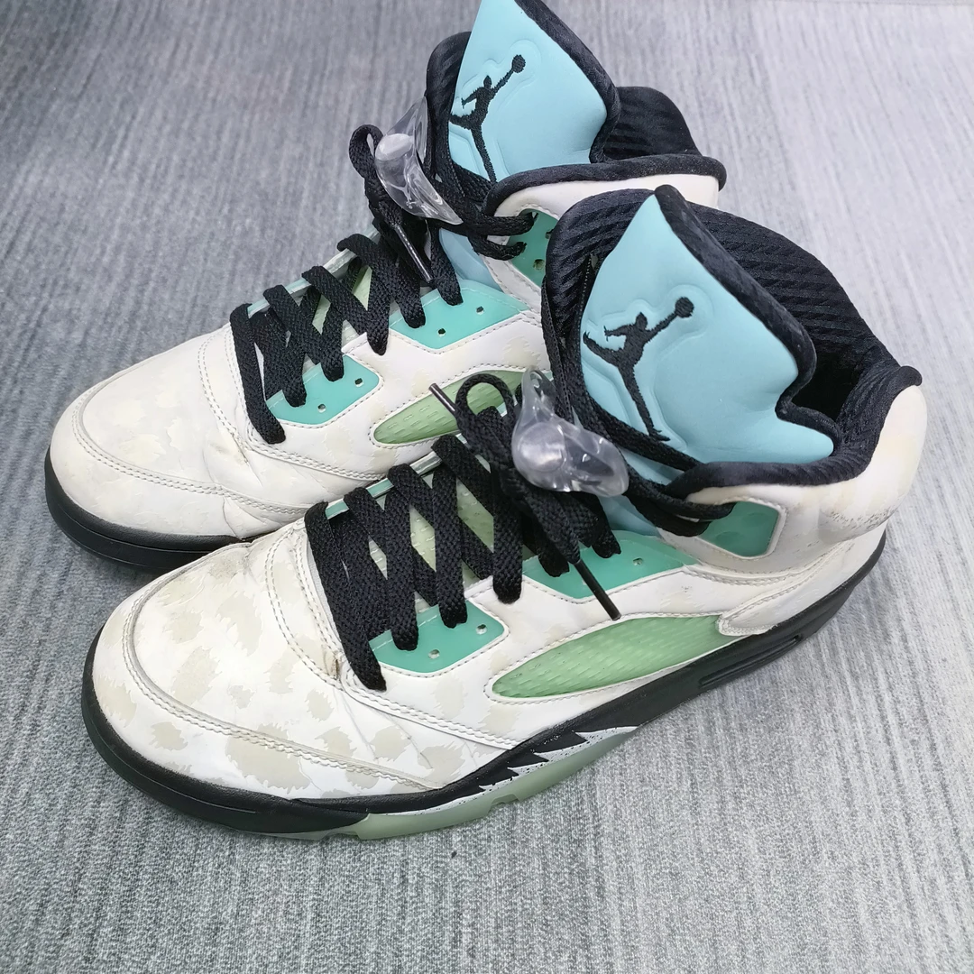 42.5码/乔丹air jordan aj5薄荷绿 篮球鞋/二手无原盒/公价1819
