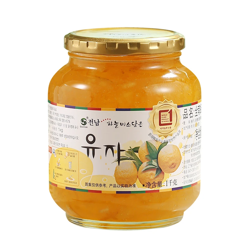 韩国进口全南蜂蜜柚子饮品1000g办公室茶饮蜂蜜柚子茶