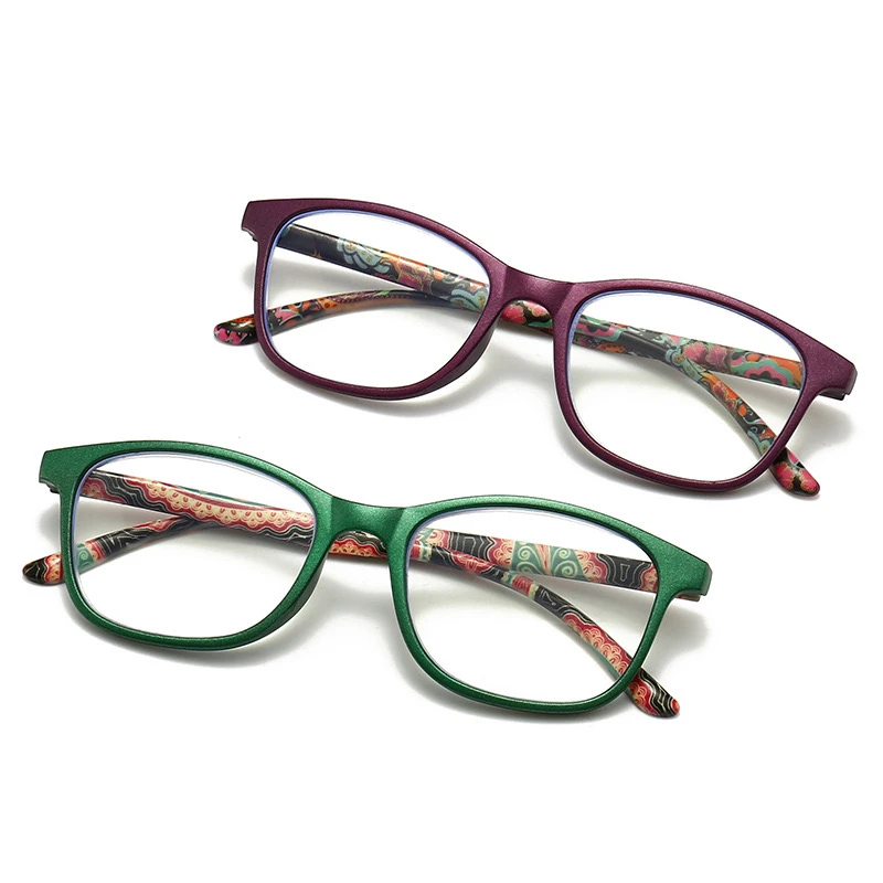 高清防蓝光女士老花镜 精致印花护眼显气质 好品质看得见