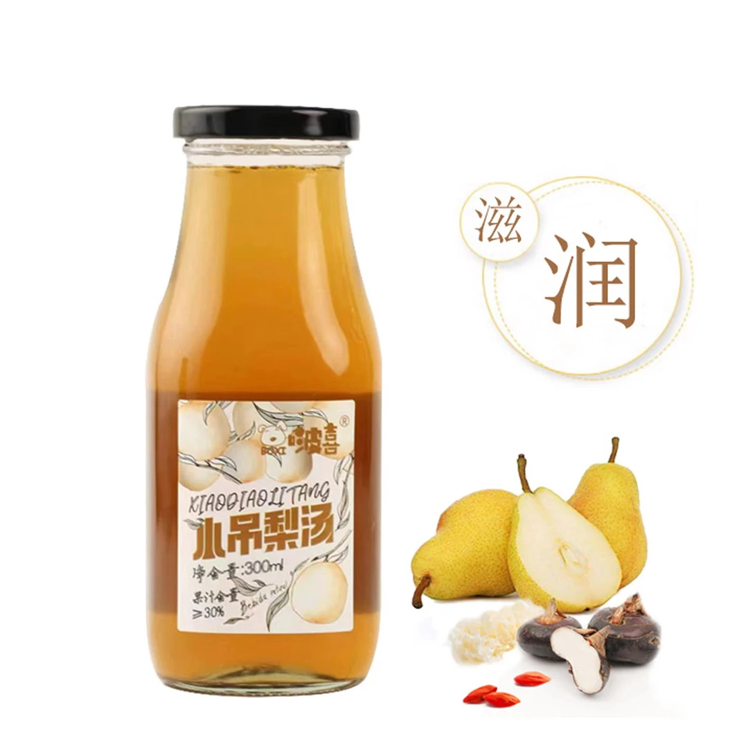 啵喜小吊梨汤300ml*4瓶冰糖枸杞银耳马蹄鲜炖即食营养健康新鲜