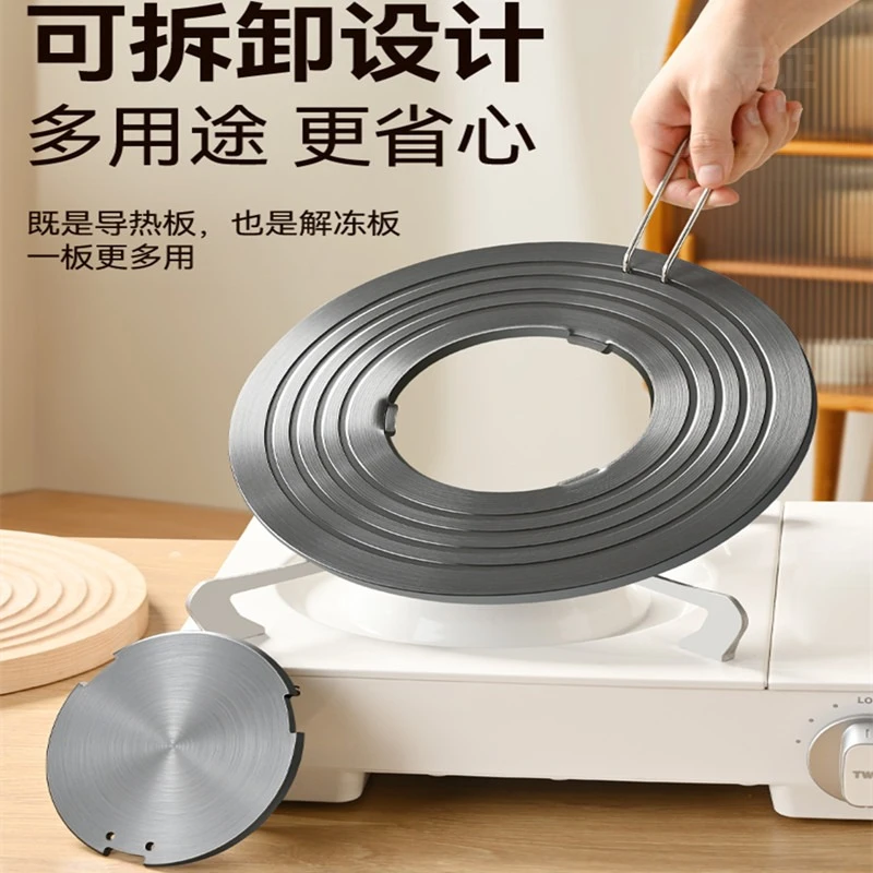 严选导热板煤气灶锅底摆摊防烧黑护锅板家用解冻户外卡式炉炉具