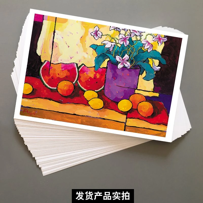 〔创意儿童色彩静物临摹卡〕美术油画丙烯水粉画花卉写生参考卡40张