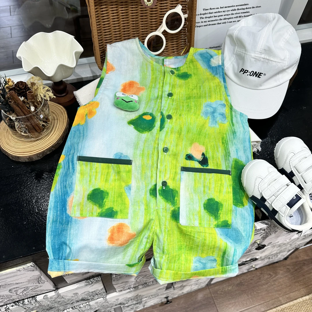 儿童夏季新款青蛙立体中小童连体衣24150