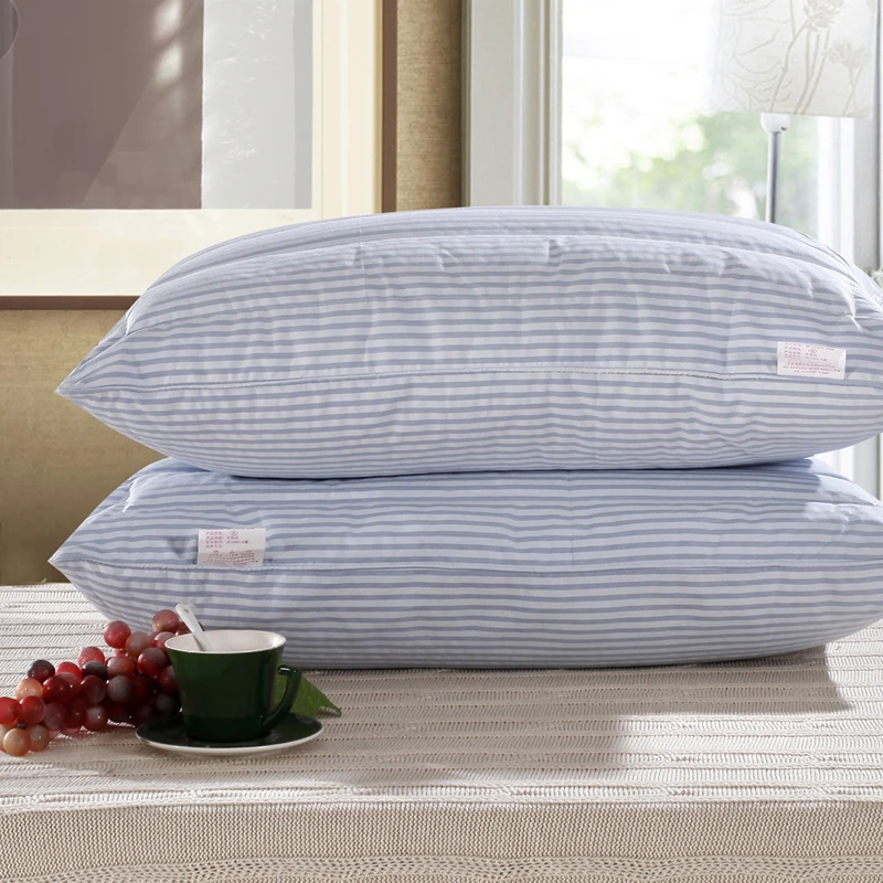 迎时四季健康枕 软硬两用枕芯 酒店宿舍双面枕芯头 纯棉面料 成人