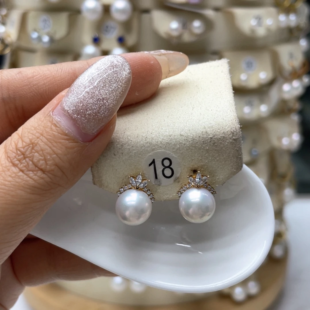 【闪购商品】淡水珍珠耳饰银S925镶嵌