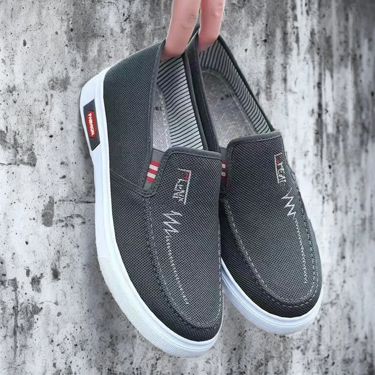 夏季男鞋新款老北京男鞋轻便透气耐磨防滑工地鞋懒人鞋轻薄软底