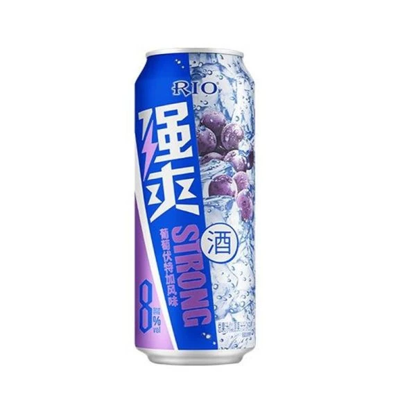 锐澳强爽8度葡萄伏特加风味鸡尾酒 500ml/罐