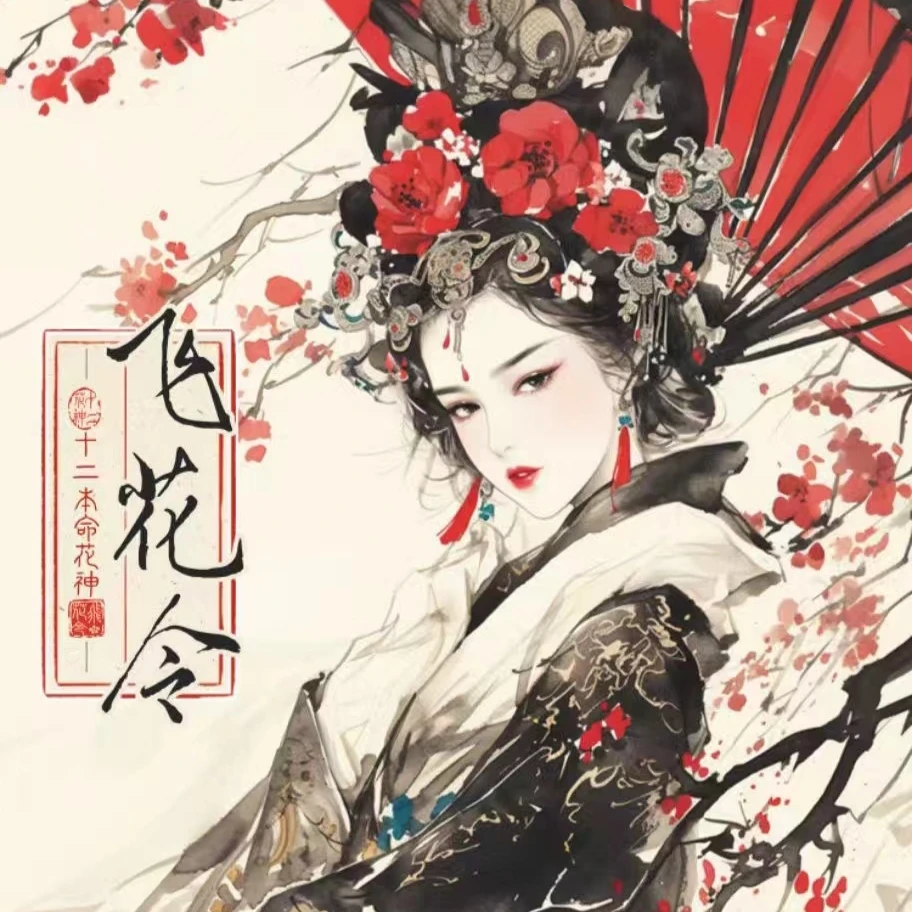 飞花令 十二本命花神 繁花篇 东方腔调卡牌 国风经典动漫卡牌代拆